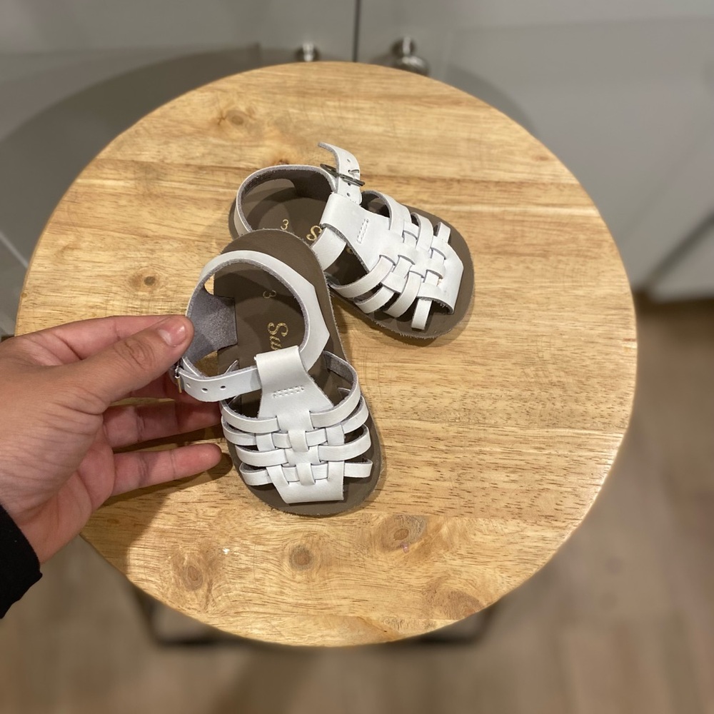 Charming White Kids Sandals